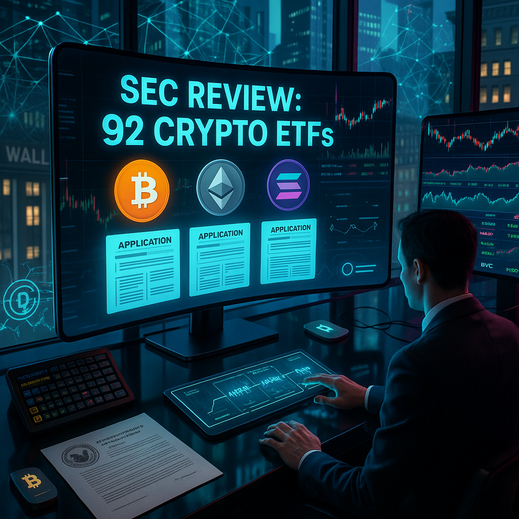 SEC Evaluates 92 Crypto ETF Proposals, Eyeing Major Altcoins