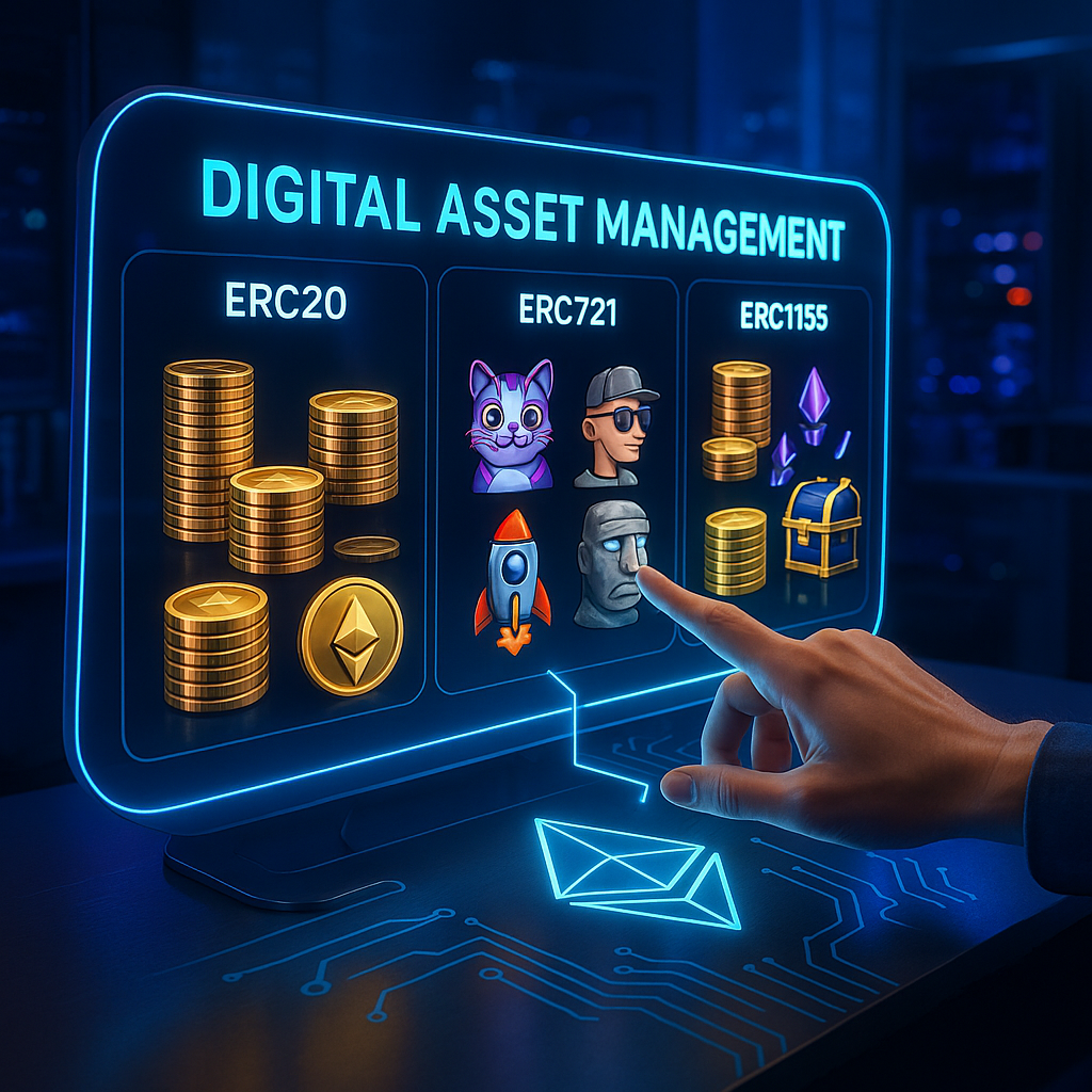 ERC20 vs ERC721 vs ERC1155: Ethereum Token Standards Explained