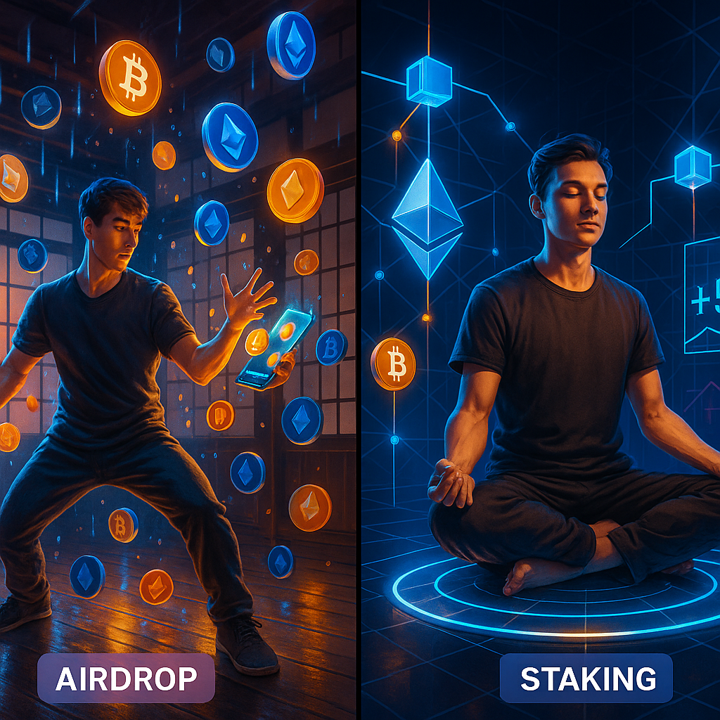 Airdrop vs Staking: Which Crypto Passive Income Method Wins?