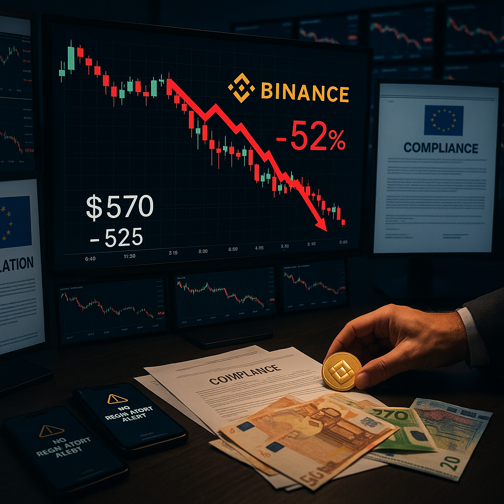 Binance Coin Drops After New European Regulatory Actions