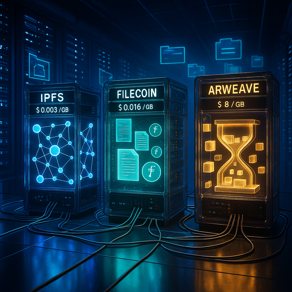 IPFS vs Filecoin vs Arweave: Decentralized Storage Comparison Guide