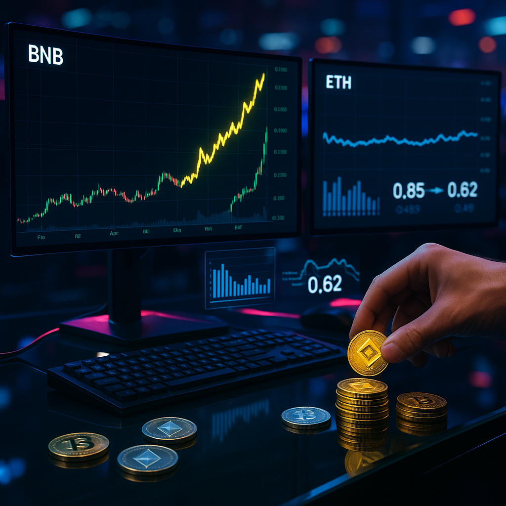 BNB Leads Altcoin Gains, Edges Up to $840 as ETH Holds Steady